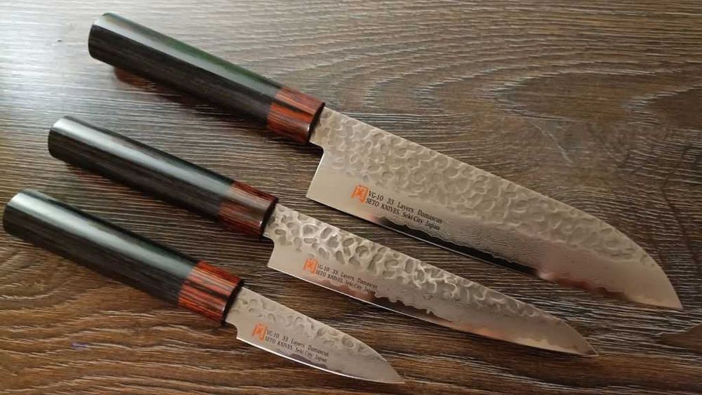 Японські ковані ножі шефа Santoku