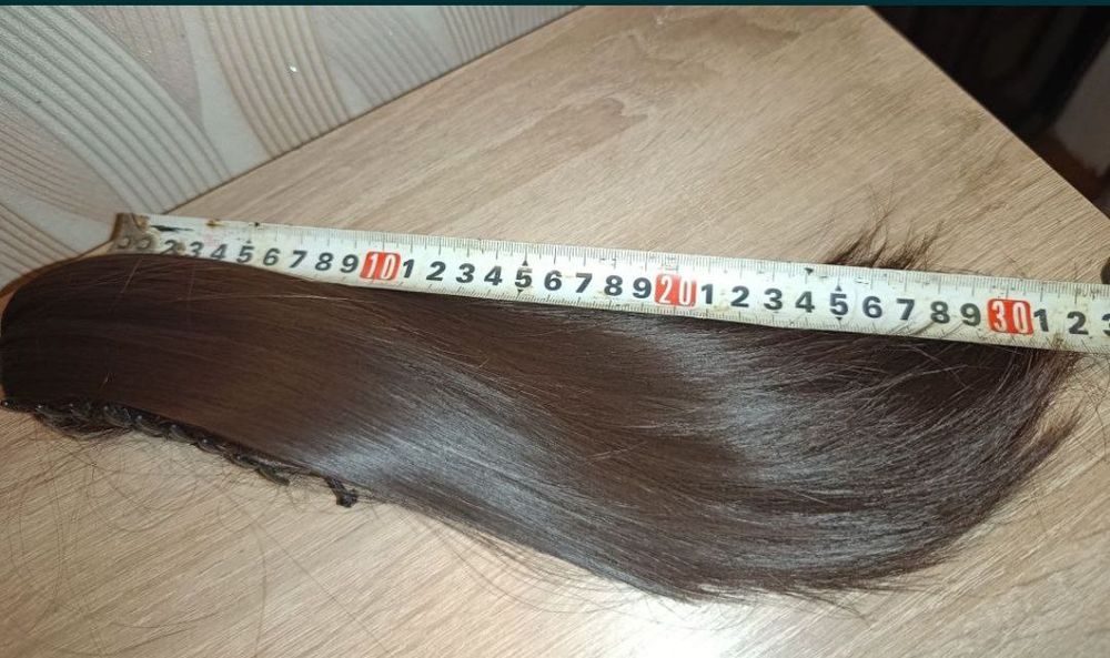 Хвост на заколке 30 см