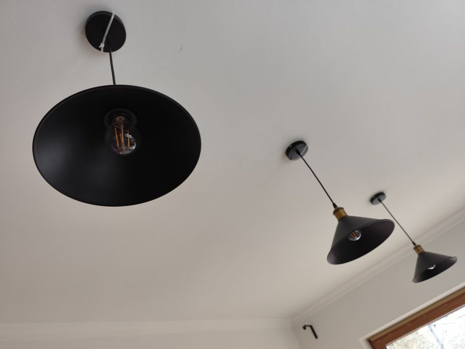 Lampy czarne industrialne
