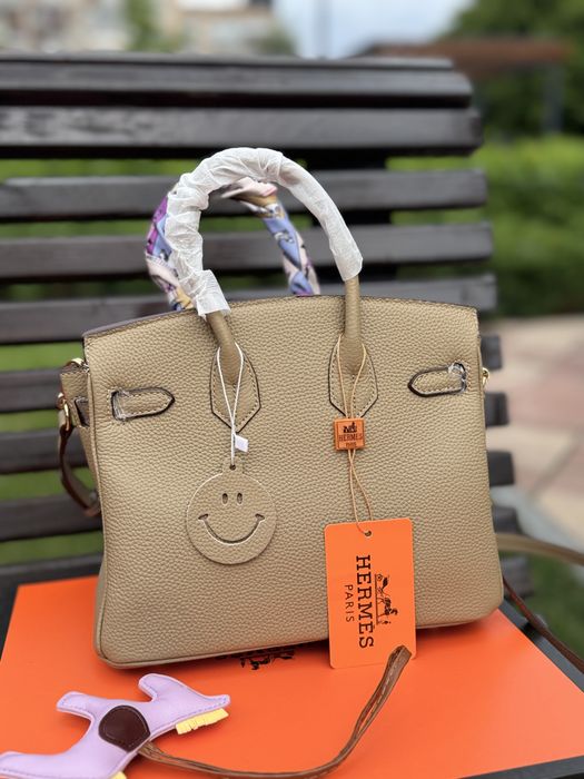 Шкіряна сумка в стилі Hermes Birkin 25 см.