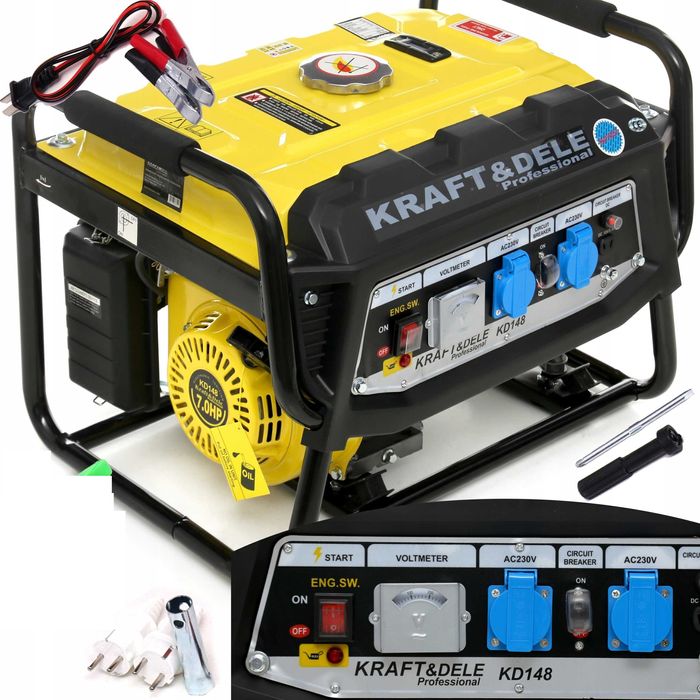 Agregat Prądotwórczy Generator 1-fazowy 3500W Jakość Sklep