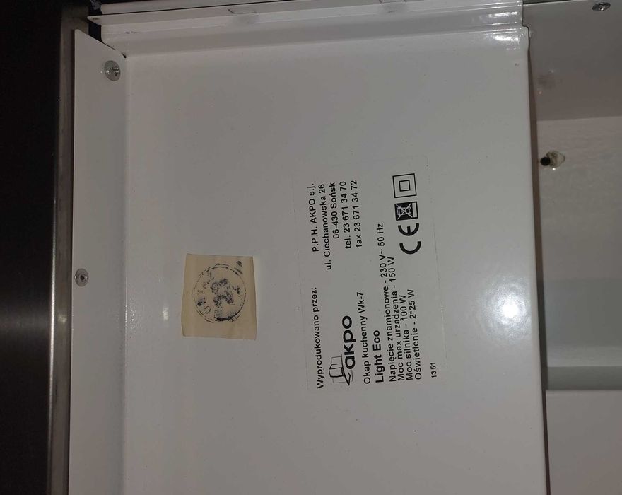 Okap kuchenny Akpo WK-7 Light eco, bialy