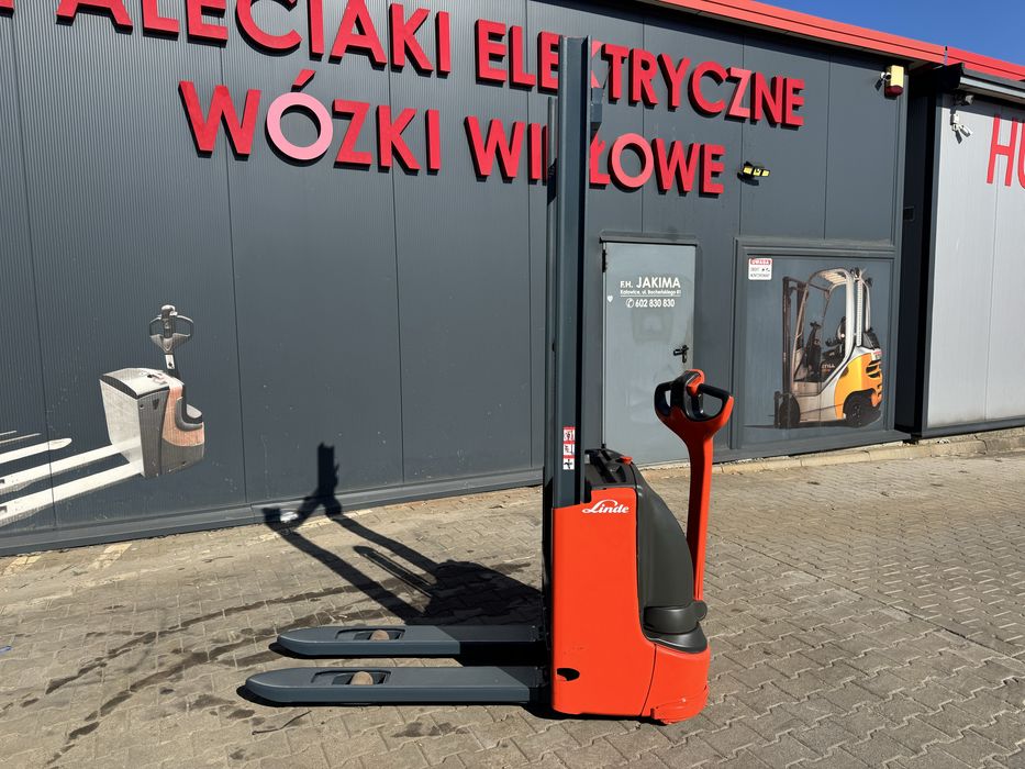 Paleciak elektryczny Linde 200 cm 1000 kg 2017 r jak Nowy Linde L 10