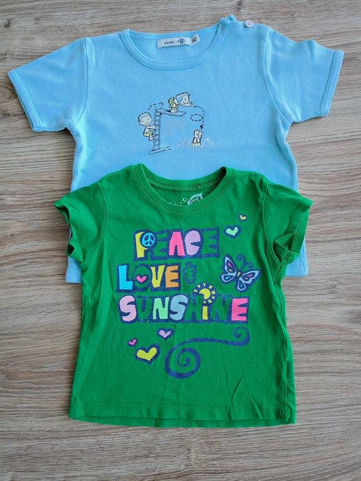 2 x Bluzka koszulka t-shirt rozm. 92 - 2 lata
