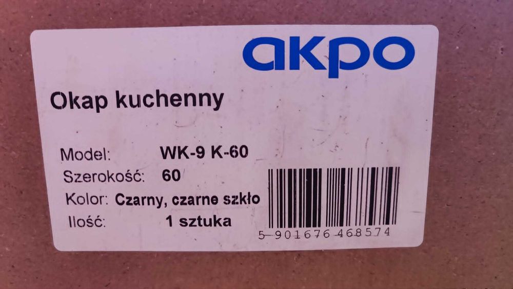 Okap kuchenny podszafkowy Akpo WK-9 K-60
