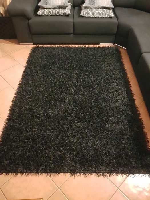 Carpete preta pêlo