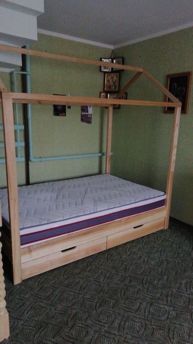 Дитяче ліжко-будинок