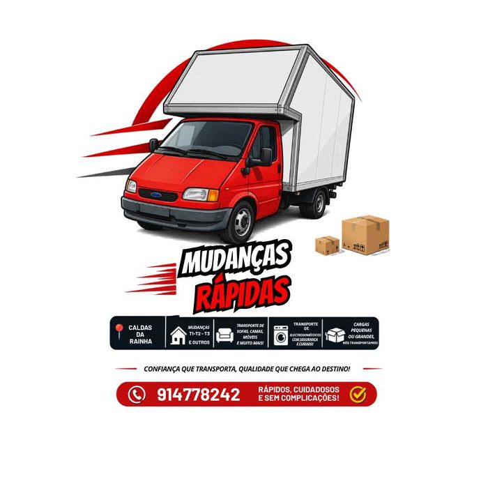 Mudanças & Transportes - Moveis, Eletrodomésticos,T1/T2/T3 (...)