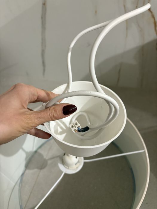 Lampa wisząca Hill niebiesko-zielona E27 Inspire