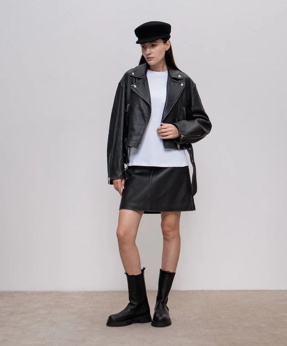 Шкіряна спідниця Max Mara Weekend