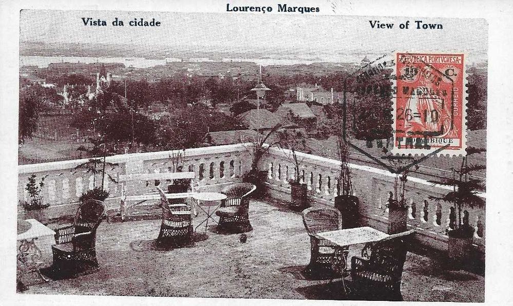 BILHETE POSTAL ILUSTRADO - Muito antigo - 1926 - MOÇAMBIQUE - LOURENÇO MARQUES selo ceres FILATELIA