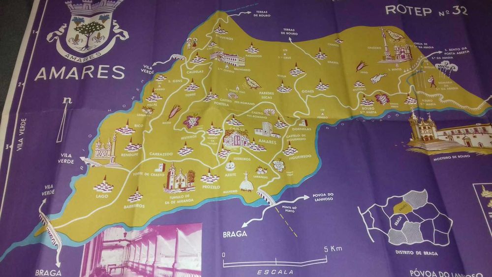 Roteiro turístico Amares Caldelas 1962