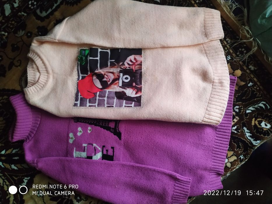 Туничка и свитер для девочки.