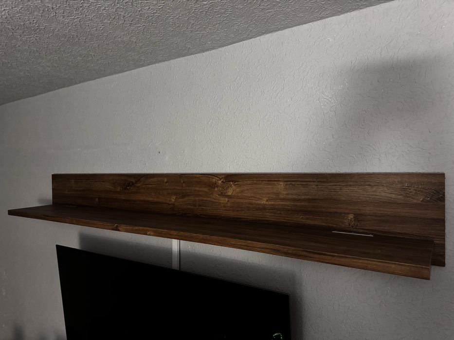 półka podświetlana Gent  200cm - Black Red White