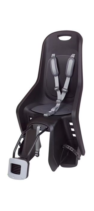 Cadeira Bicicleta Fixação Quadro Traseira Preta e Cinza