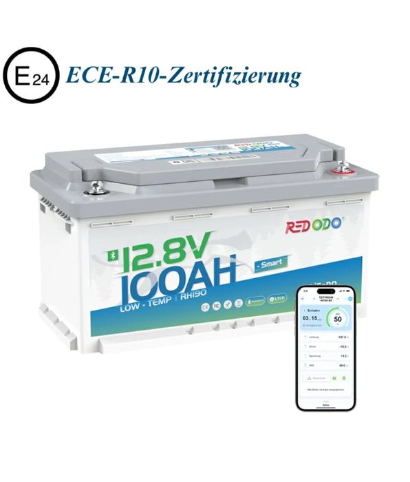 ЗНИЖКА! Німеччина! Акумулятор BLUETOOTH Redodo LifePo4 100Ah