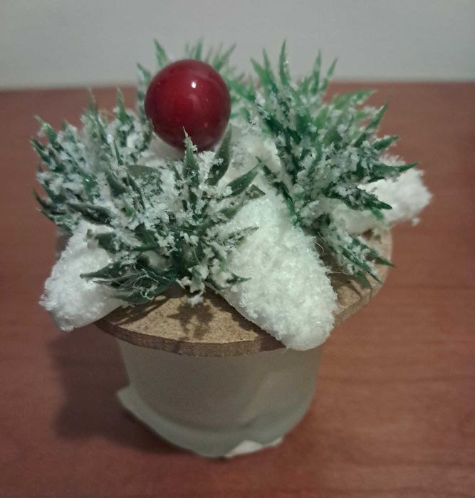 Castiçal Vidro com vela