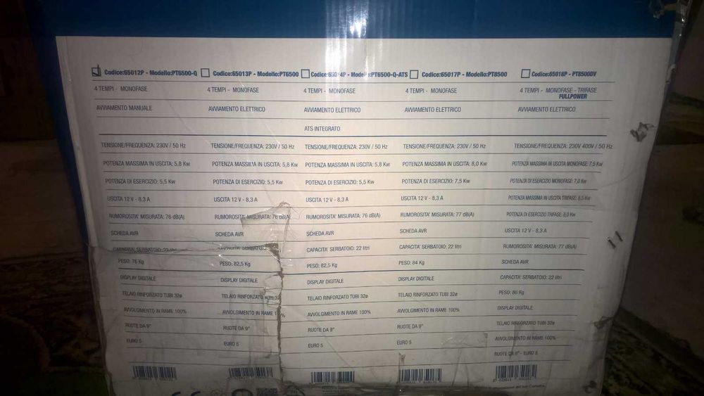 Генератор HYUNDAI 5.5 кВт  РТ6500-Q