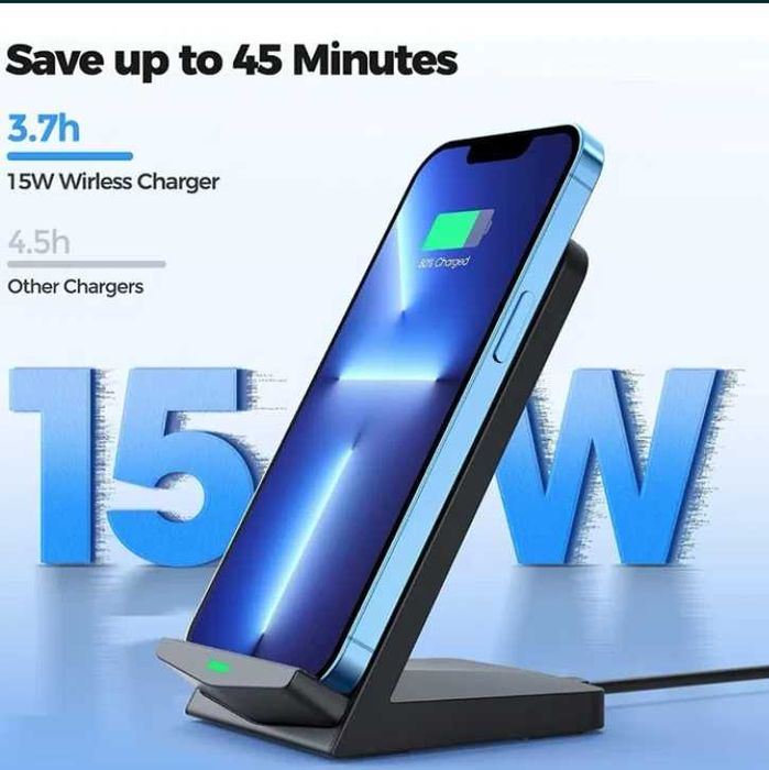 Szybka Ładowarka 15W Podstawka Bezprzewodowa 2szt