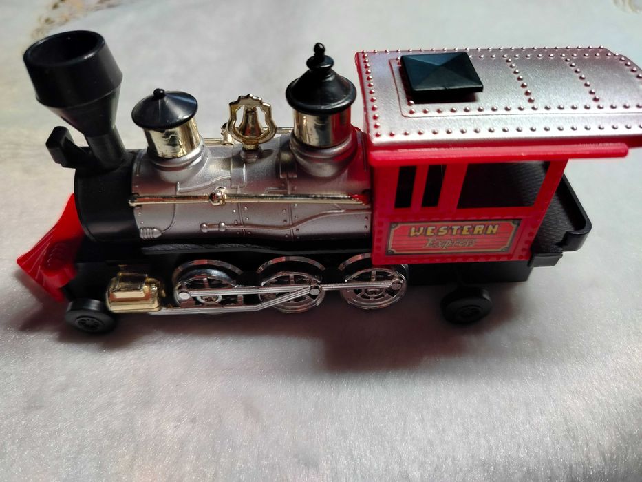 Zabawka z PRL lokomotywa parowóz  20 cm