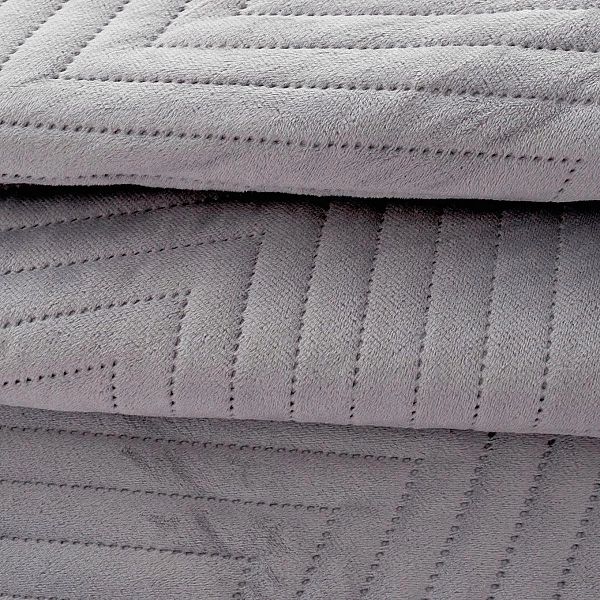 NARZUTA na łóżko kanapę 200x220 WELUROWA velvet pikowana kapa Caden SR