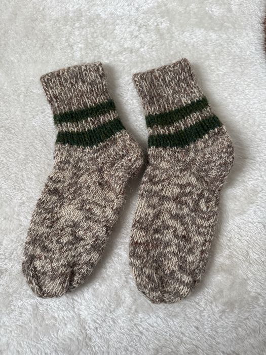 Nowe skarpety z wełny hand made