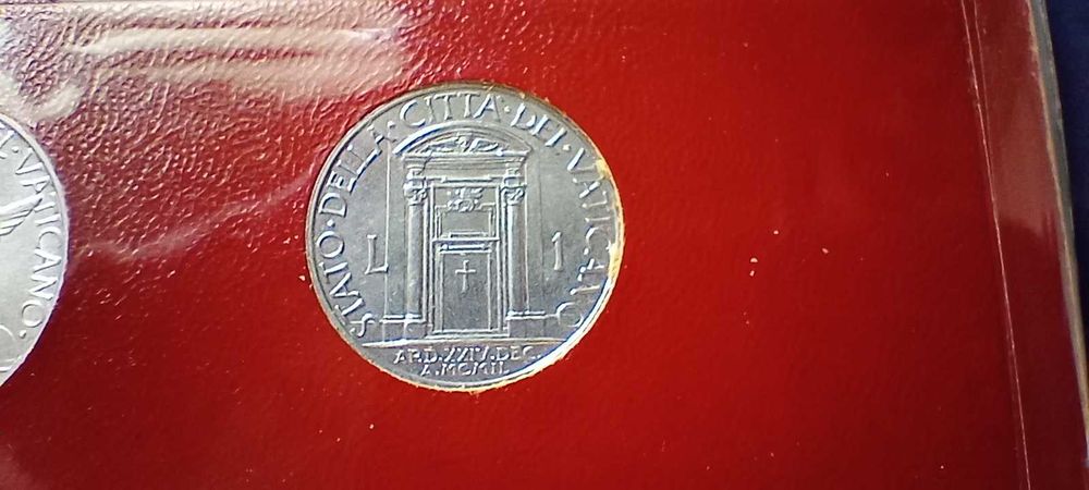 Stare monety Medal 1950 Set Watykan stan menniczy