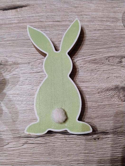 Zając drewniany okazja