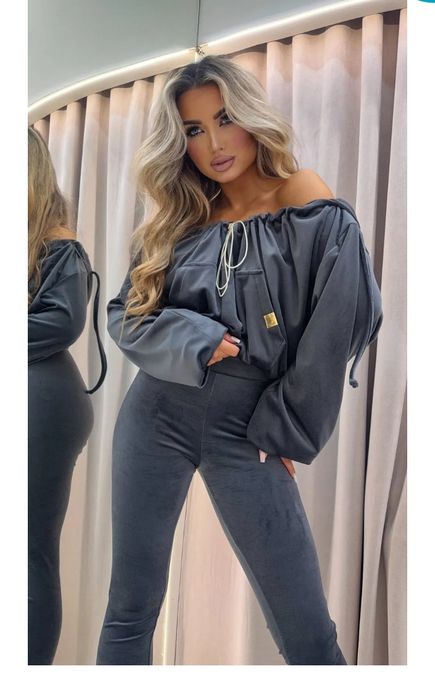 Komplet damski La monne chill,dresy welurowe ,