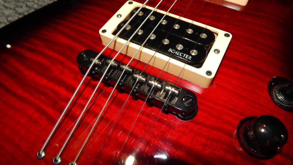 Schecter Demon-6,`17, Indonesia. Stainless Steel Frets.