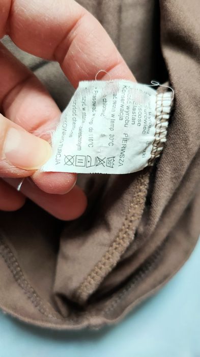 Brązowy turecki golf damski wiskoza stan dobry