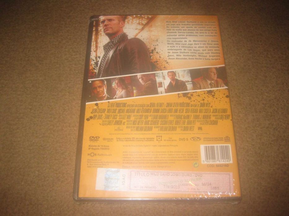 DVD "Wild Card- Jogo Duro" com Jason Statham/Selado!