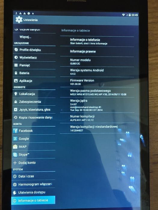 Tablet Globex GU8012C 2015
