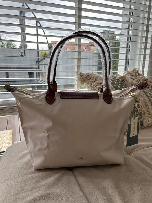 Torebka Longchamp kremowa L