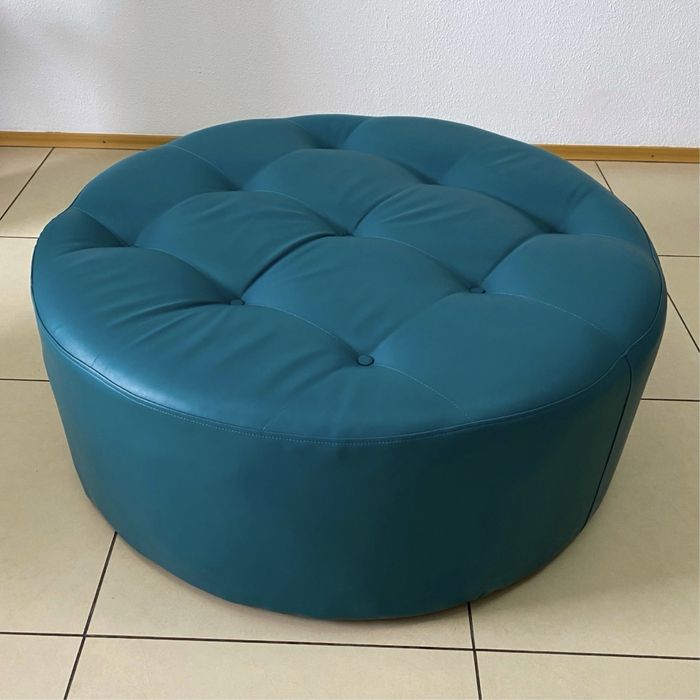 ТЕРМІНОВИЙ ПРОДАЖ,МОЖЛИВИЙ ТОРГ круглий пуф еко-шкіра XL розмір,важкий