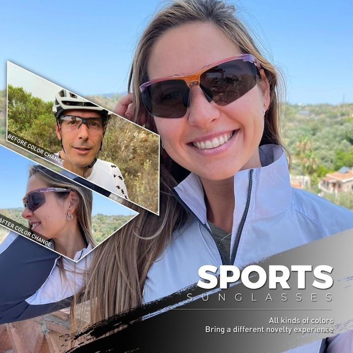 SCVCN Fotochromatyczne, samonapięciowe okulary rowerowe