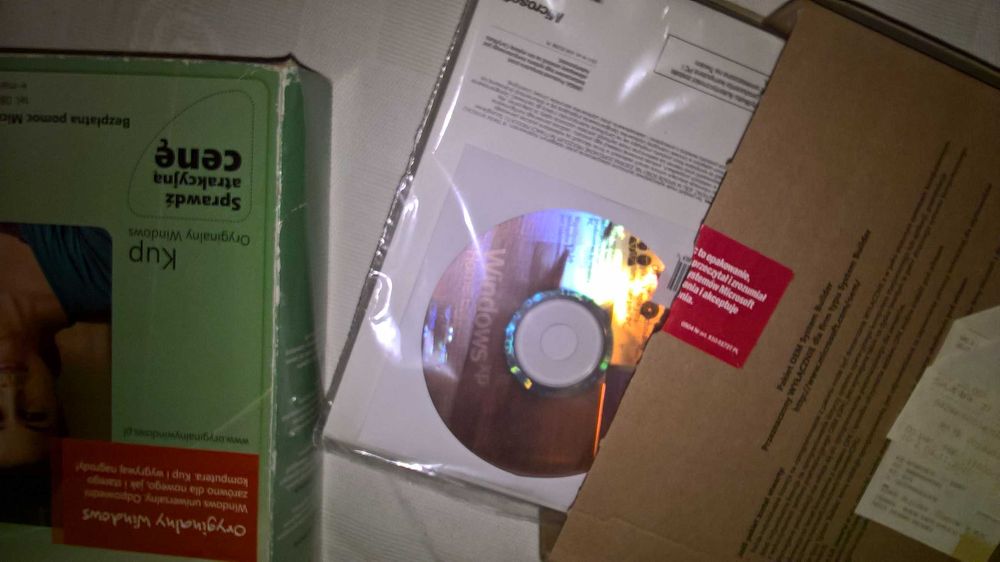 Windows XP Home PL - nowy - nieinstalowany i nierejestrowany  ,paragon