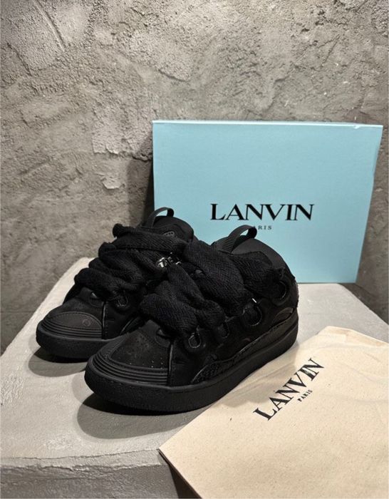 Кросівки Lanvin Curb Black / ланвін курб чорні кроси сваг