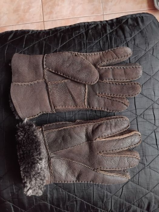 Перчатки мужские  замш