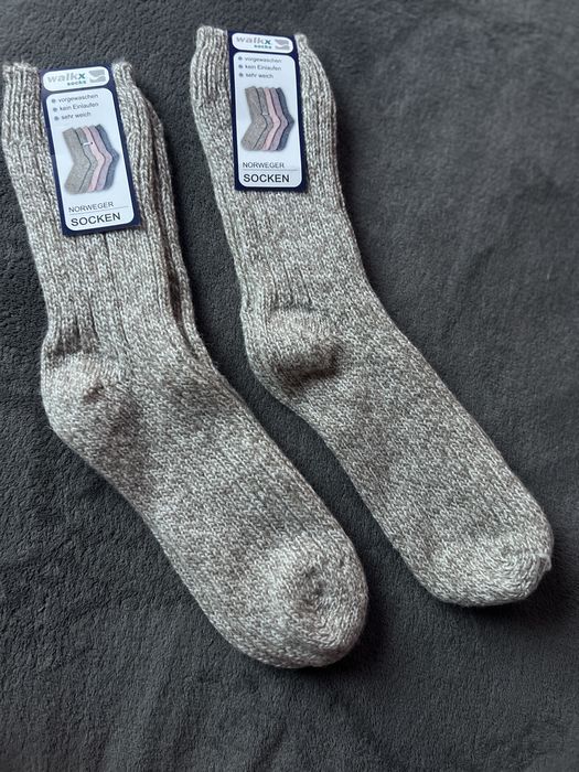 Носки вязанные теплые