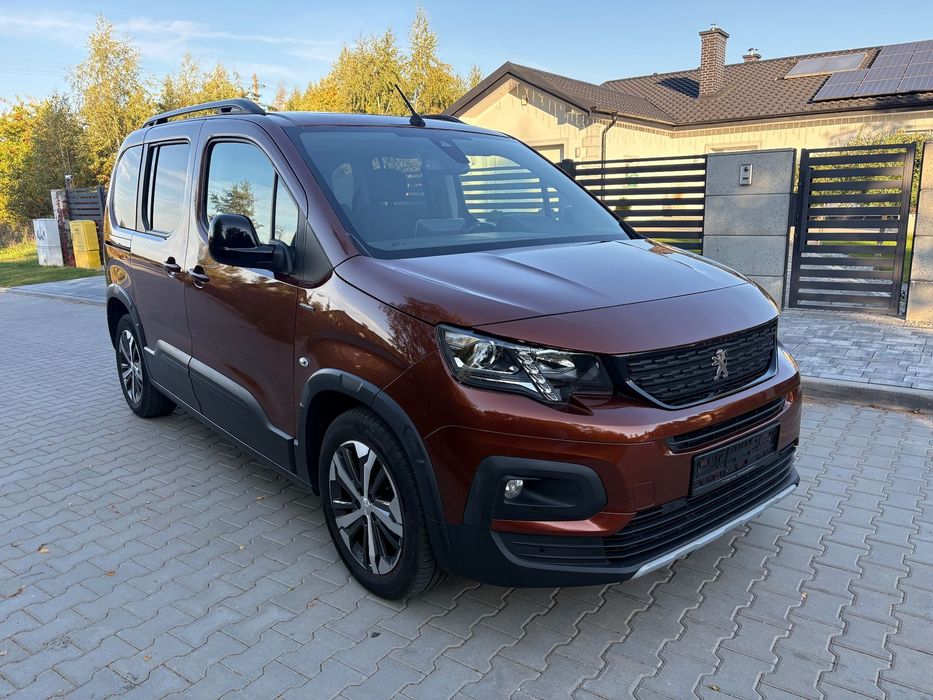 Peugeot Rifter GT-LINE mega kolor Webasto alu szklany dach Diesel 130 km Opłacony