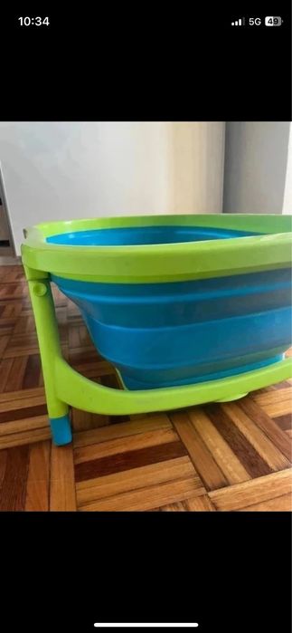 Banheira de viagem Bebé Due Karibú – Verde/Azul