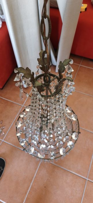 Lustre de teto com 2 apliques de parede