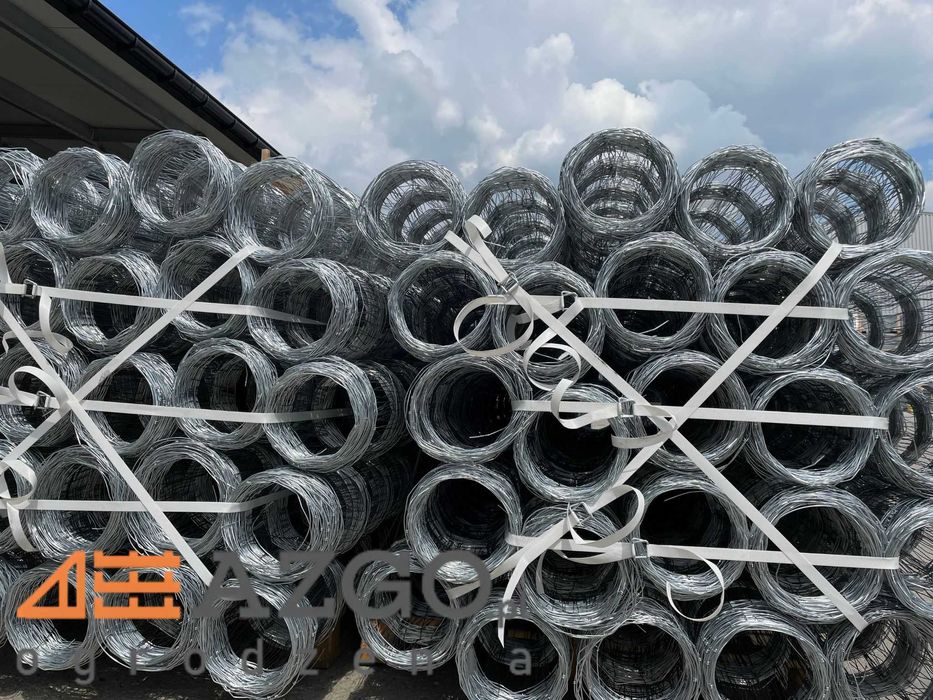 Siatka ogrodzeniowa komplet ogrodzenie z siatki ocynk + pcv płot