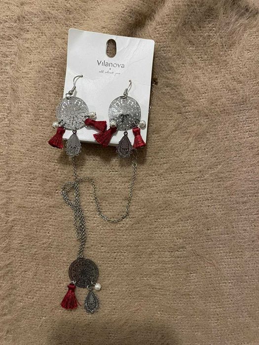 Conjunto colar + brincos Vilanova