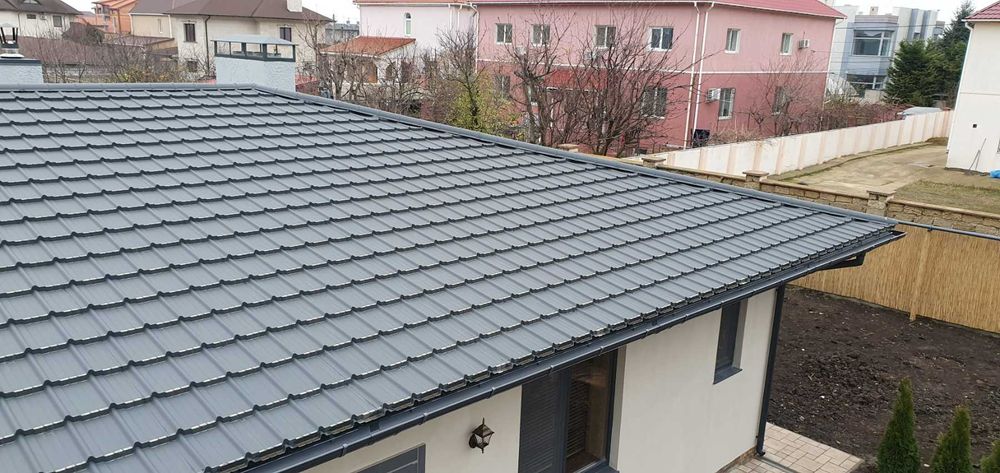 Металочерепиця  Черепиця  Металлочерепица графит