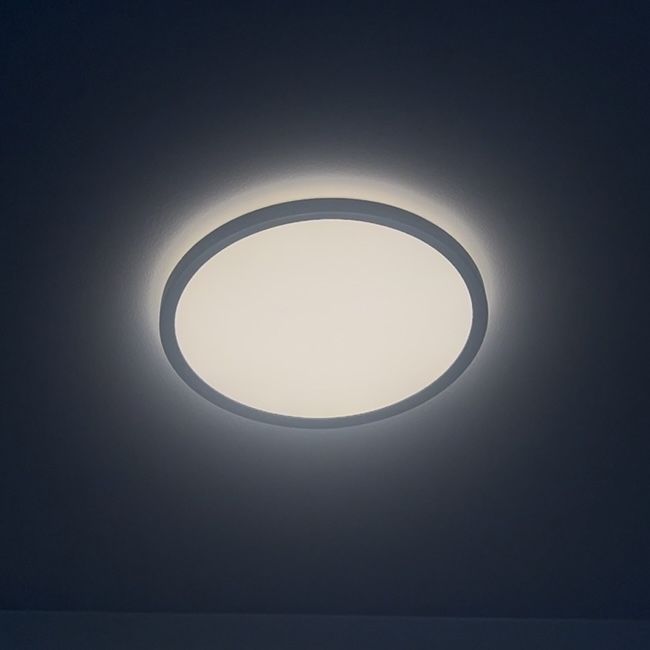 2 Plafony LED z pilotami czarne SLIM