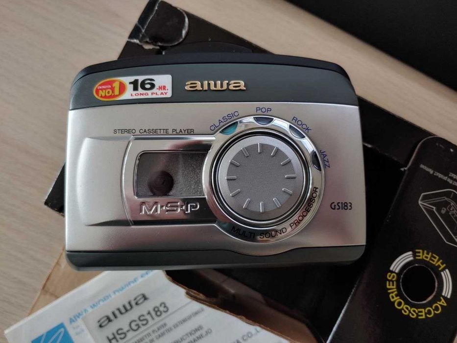 Касетный плеер WALKMAN AIWA HS-GS183, бывший в употреблении