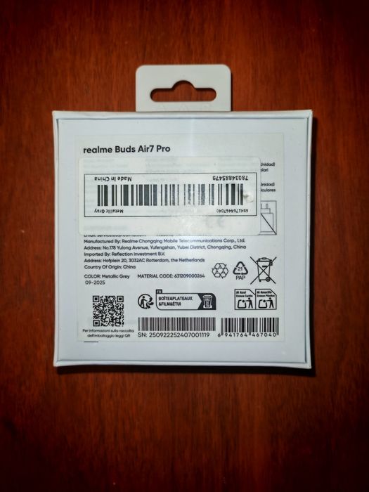 Навушники TWS Realmi buds air 7 Pro