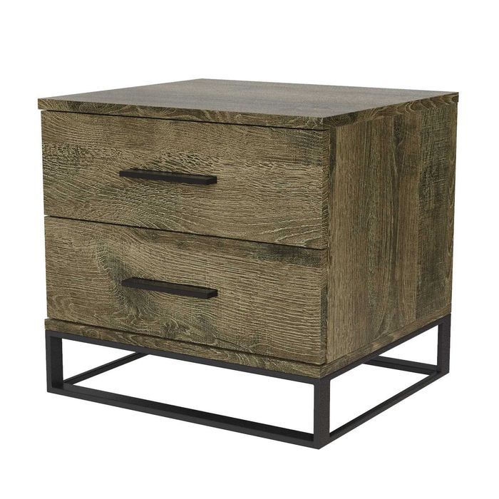 Тумба прикроватная ДСП + метал Аскэт / Ascet Art In Head 480*425*450